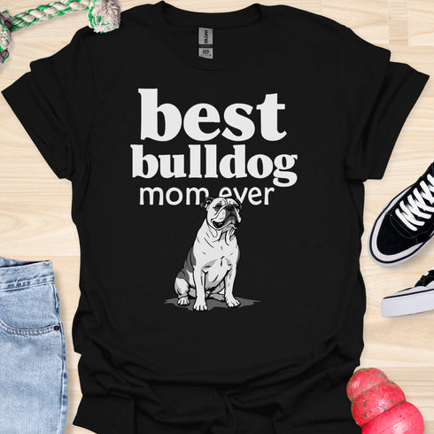 Best bulldog mom ever - V7 - Elegant Pattern T-Shirt